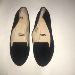 H&M suede loafers (black)
